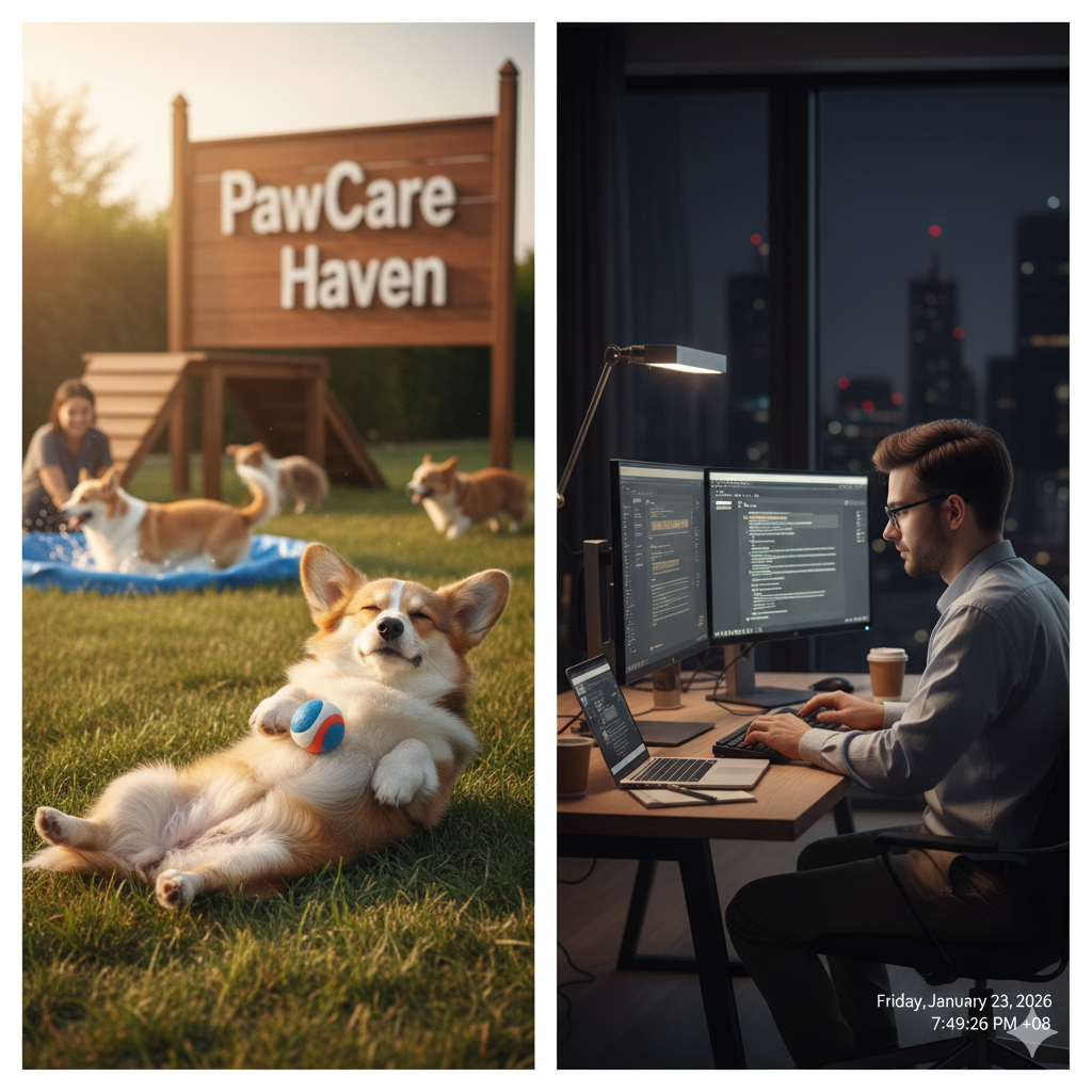 Safe & Cozy Home - Your dog relaxing while you work